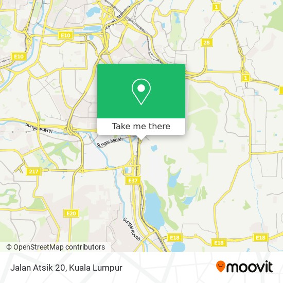 Jalan Atsik 20 map