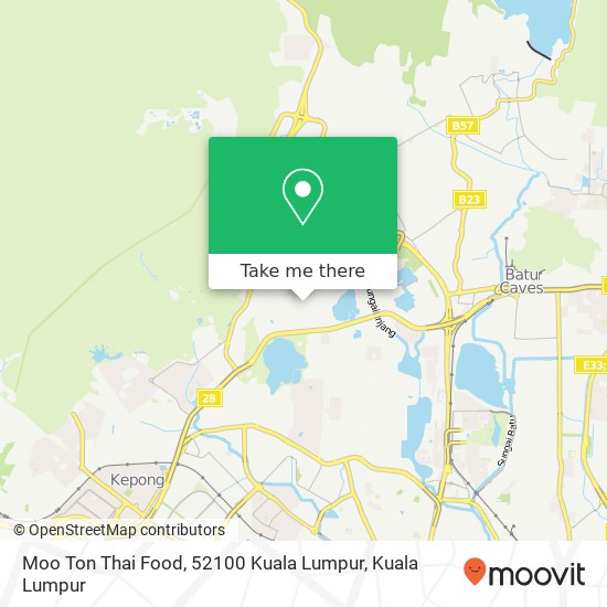 Moo Ton Thai Food, 52100 Kuala Lumpur map