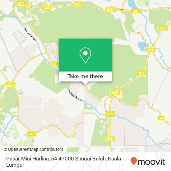 Pasar Mini Harlina, 54 47000 Sungai Buloh map