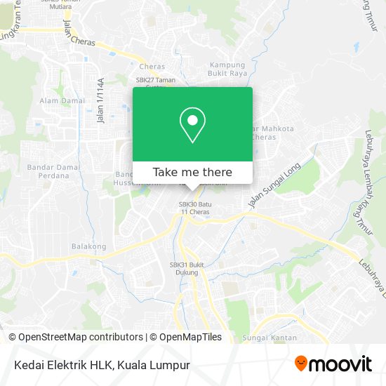 Peta Kedai Elektrik HLK