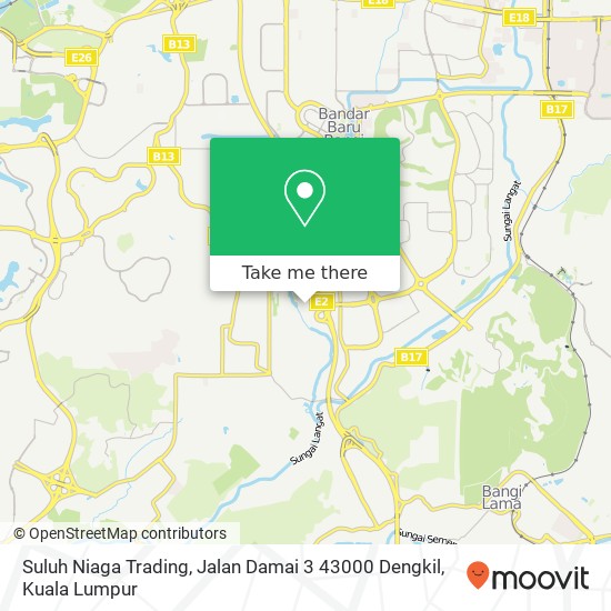 Suluh Niaga Trading, Jalan Damai 3 43000 Dengkil map