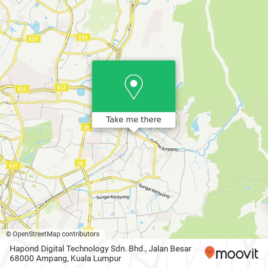 Hapond Digital Technology Sdn. Bhd., Jalan Besar 68000 Ampang map