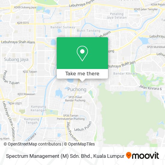 Spectrum Management (M) Sdn. Bhd. map