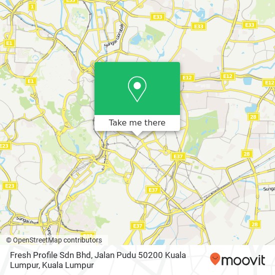 Fresh Profile Sdn Bhd, Jalan Pudu 50200 Kuala Lumpur map