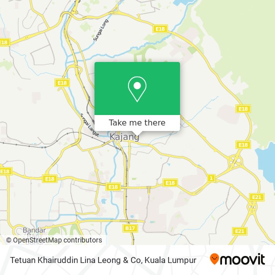 Tetuan Khairuddin Lina Leong & Co map