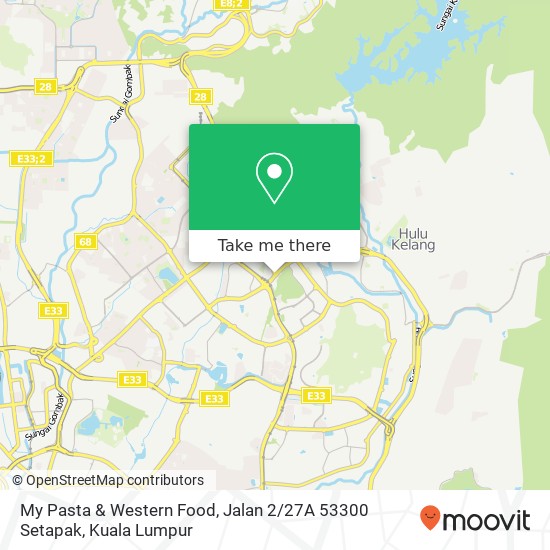 Peta My Pasta & Western Food, Jalan 2 / 27A 53300 Setapak