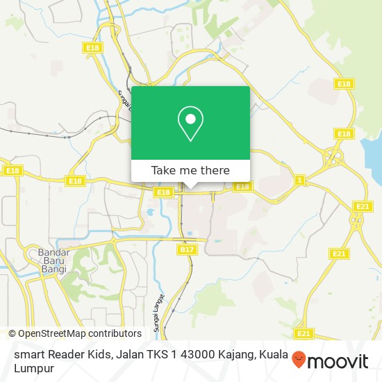 smart Reader Kids, Jalan TKS 1 43000 Kajang map