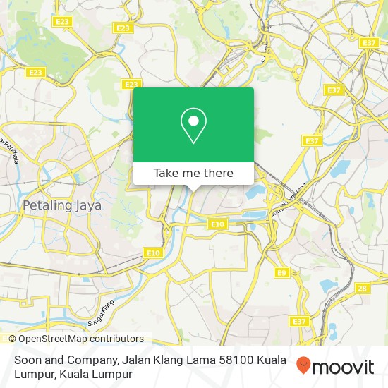 Soon and Company, Jalan Klang Lama 58100 Kuala Lumpur map