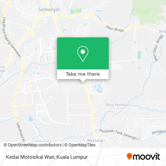 Kedai Motosikal Wan map