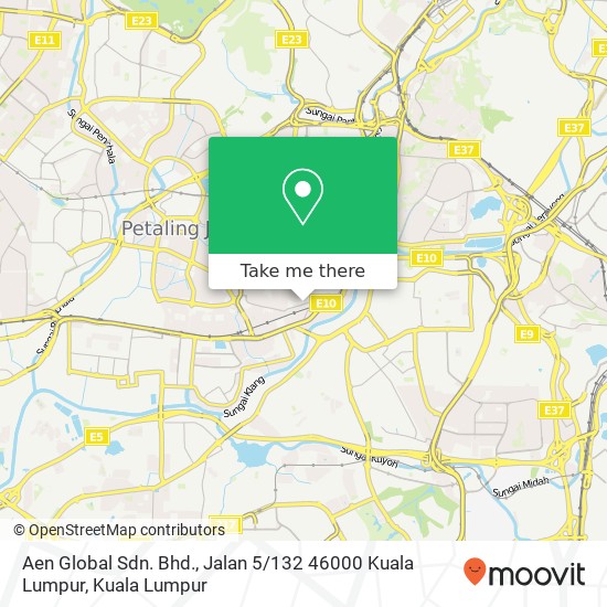 Aen Global Sdn. Bhd., Jalan 5 / 132 46000 Kuala Lumpur map