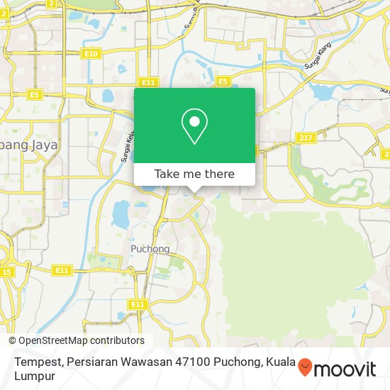 Tempest, Persiaran Wawasan 47100 Puchong map