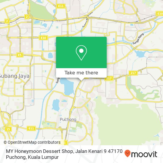 MY Honeymoon Dessert Shop, Jalan Kenari 9 47170 Puchong map