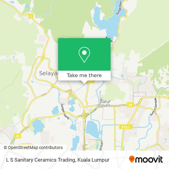 L S Sanitary Ceramics Trading map