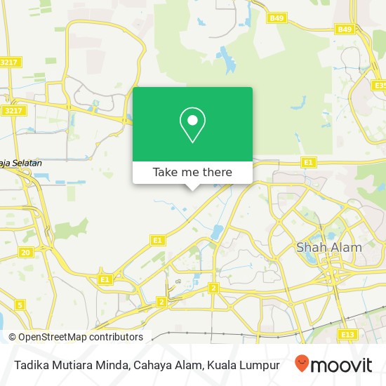 Tadika Mutiara Minda, Cahaya Alam map