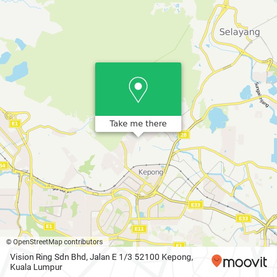 Peta Vision Ring Sdn Bhd, Jalan E 1 / 3 52100 Kepong