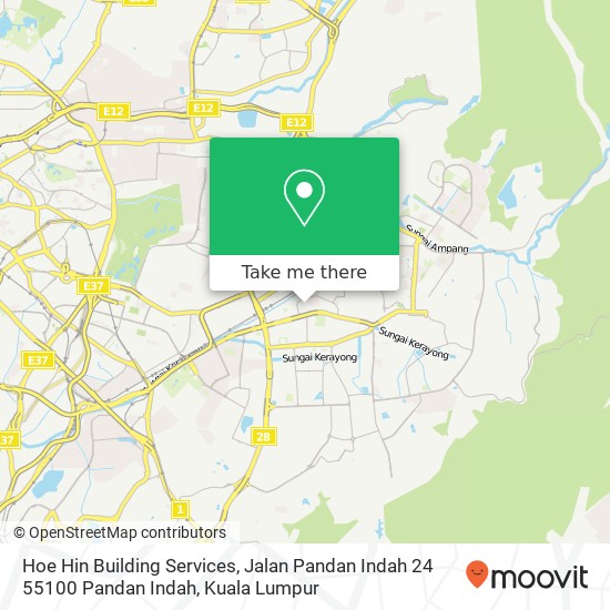 Hoe Hin Building Services, Jalan Pandan Indah 24 55100 Pandan Indah map