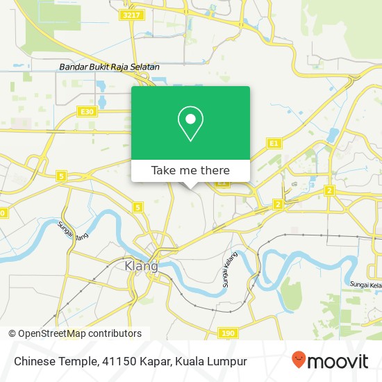 Chinese Temple, 41150 Kapar map