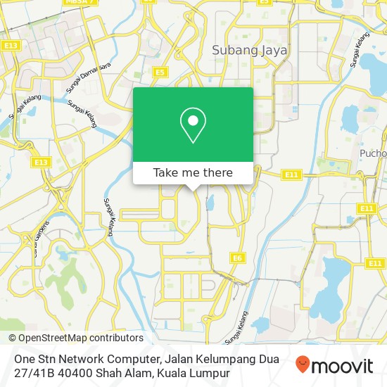 One Stn Network Computer, Jalan Kelumpang Dua 27 / 41B 40400 Shah Alam map