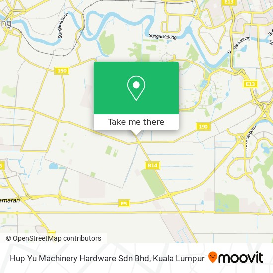 Hup Yu Machinery Hardware Sdn Bhd map