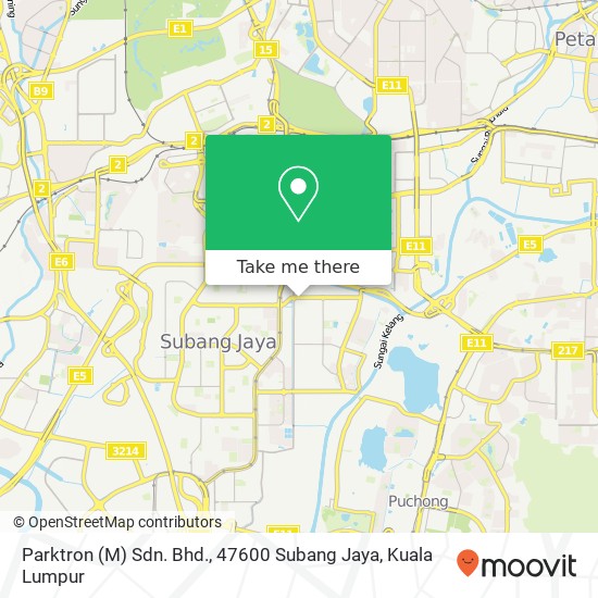 Parktron (M) Sdn. Bhd., 47600 Subang Jaya map