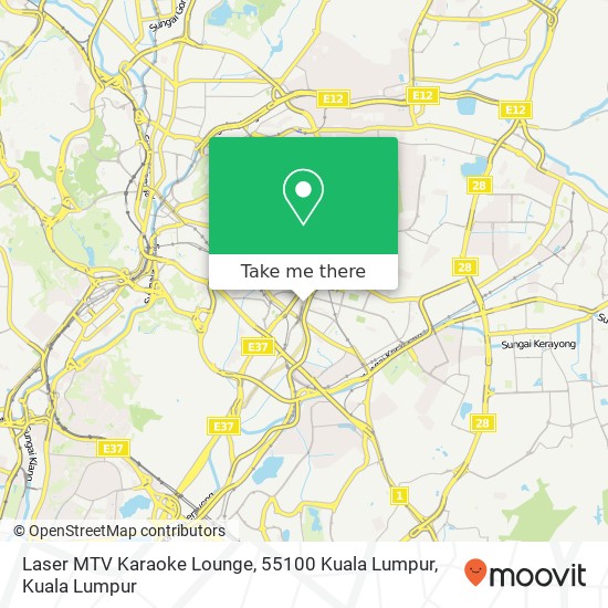 Laser MTV Karaoke Lounge, 55100 Kuala Lumpur map