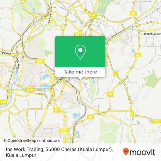 Ins Work Trading, 56000 Cheras (Kuala Lumpur) map