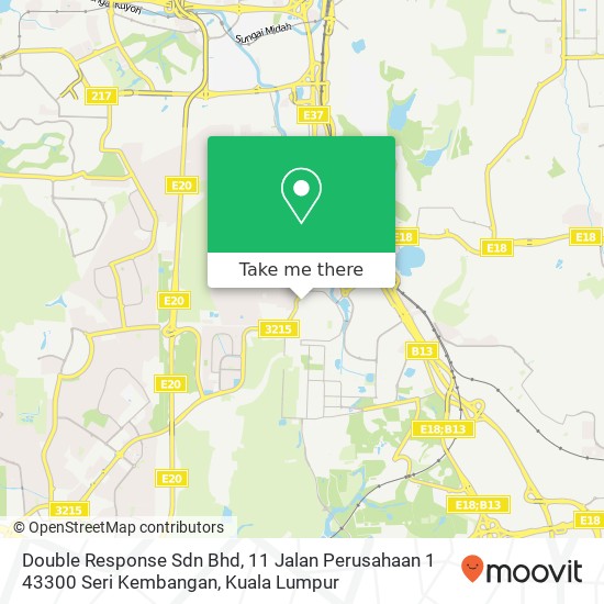 Double Response Sdn Bhd, 11 Jalan Perusahaan 1 43300 Seri Kembangan map