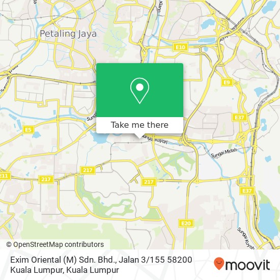 Peta Exim Oriental (M) Sdn. Bhd., Jalan 3 / 155 58200 Kuala Lumpur