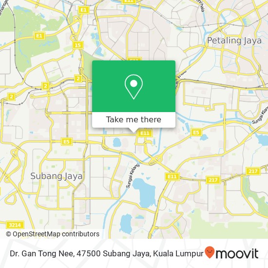 Dr. Gan Tong Nee, 47500 Subang Jaya map