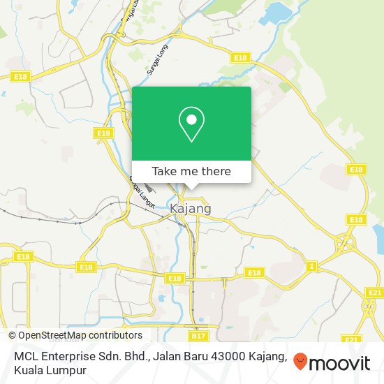 MCL Enterprise Sdn. Bhd., Jalan Baru 43000 Kajang map