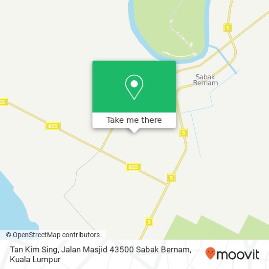 Peta Tan Kim Sing, Jalan Masjid 43500 Sabak Bernam