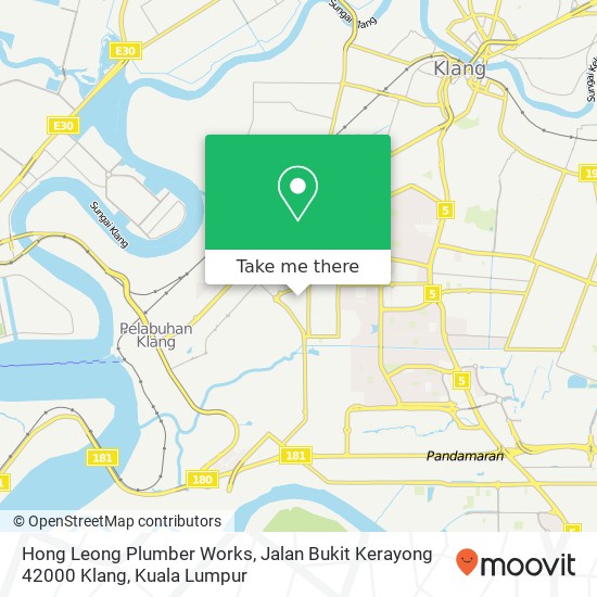 Hong Leong Plumber Works, Jalan Bukit Kerayong 42000 Klang map