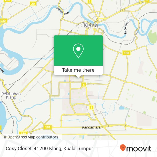 Cosy Closet, 41200 Klang map