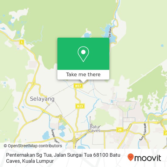 Penternakan Sg Tua, Jalan Sungai Tua 68100 Batu Caves map