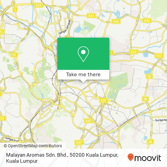 Malayan Aromas Sdn. Bhd., 50200 Kuala Lumpur map