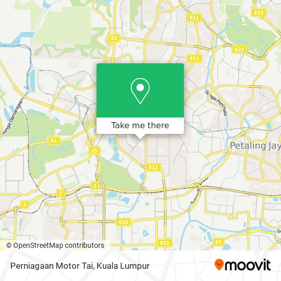 Perniagaan Motor Tai map