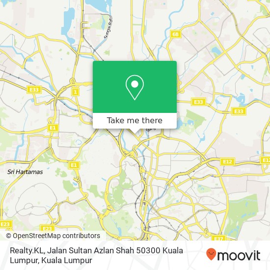 Peta Realty.KL, Jalan Sultan Azlan Shah 50300 Kuala Lumpur