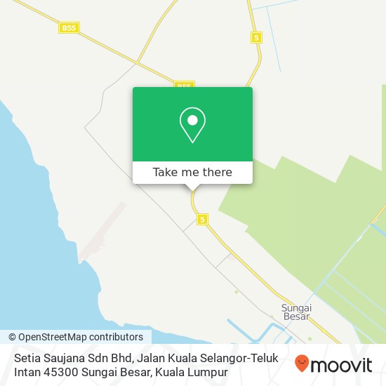Peta Setia Saujana Sdn Bhd, Jalan Kuala Selangor-Teluk Intan 45300 Sungai Besar