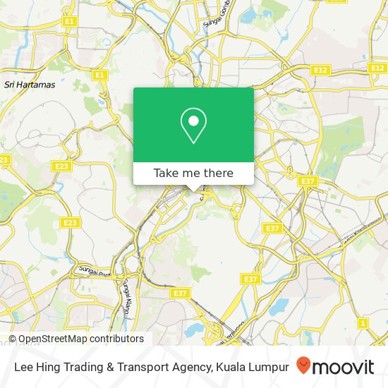 Peta Lee Hing Trading & Transport Agency