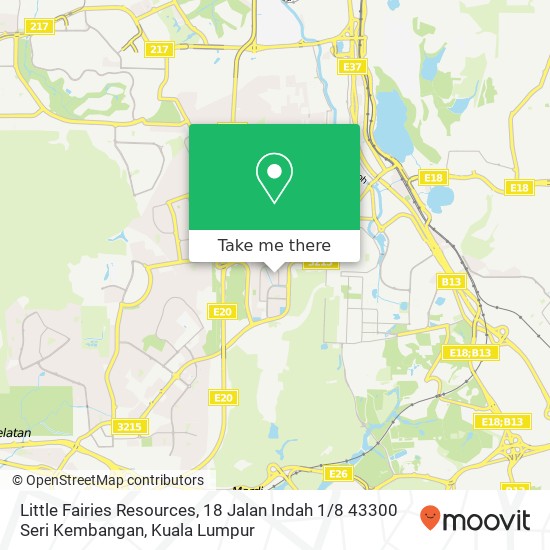 Little Fairies Resources, 18 Jalan Indah 1 / 8 43300 Seri Kembangan map