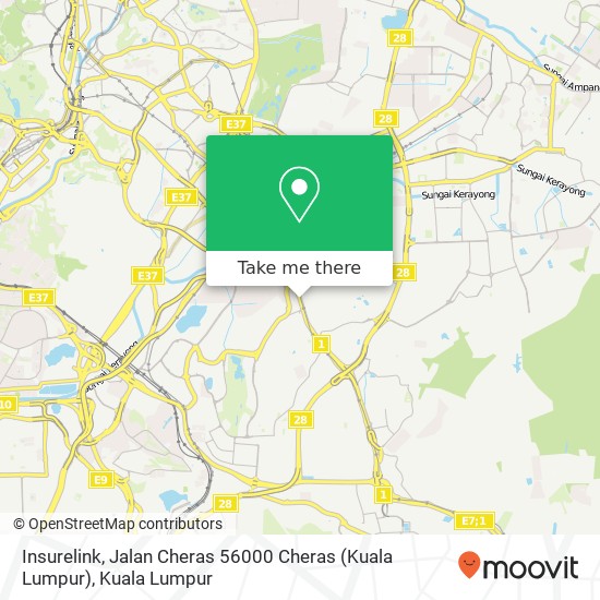 Insurelink, Jalan Cheras 56000 Cheras (Kuala Lumpur) map