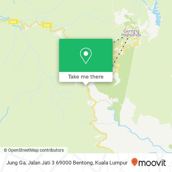 Peta Jung Ga, Jalan Jati 3 69000 Bentong