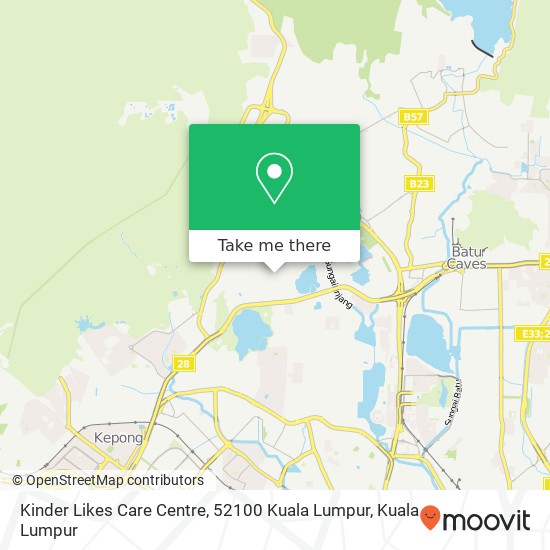 Kinder Likes Care Centre, 52100 Kuala Lumpur map