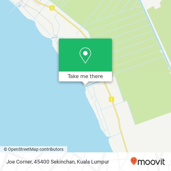 Peta Joe Corner, 45400 Sekinchan