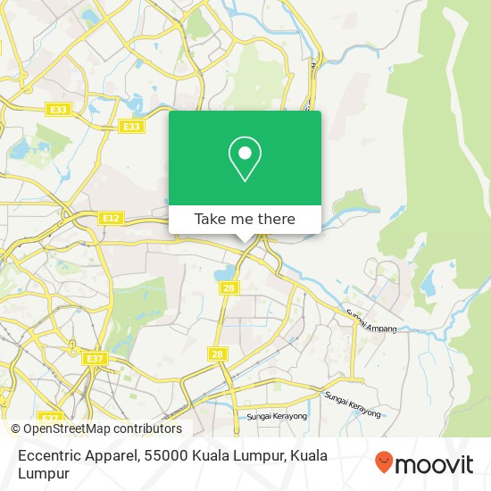 Eccentric Apparel, 55000 Kuala Lumpur map