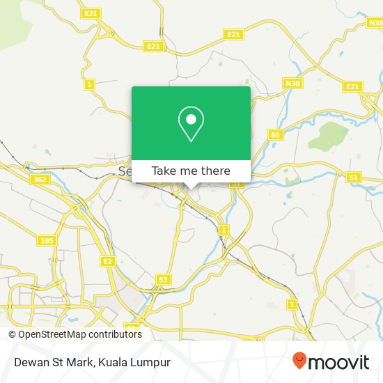 Dewan St Mark map