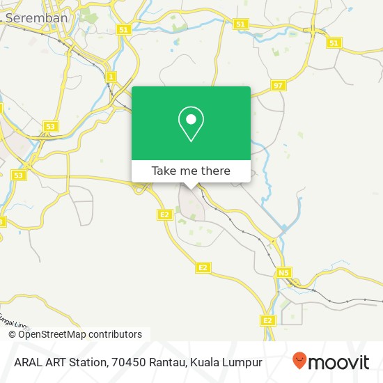 ARAL ART Station, 70450 Rantau map