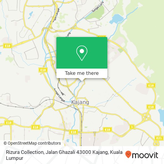 Rizura Collection, Jalan Ghazali 43000 Kajang map