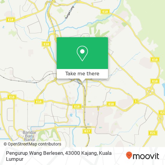 Pengurup Wang Berlesen, 43000 Kajang map