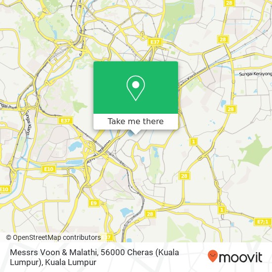 Messrs Voon & Malathi, 56000 Cheras (Kuala Lumpur) map